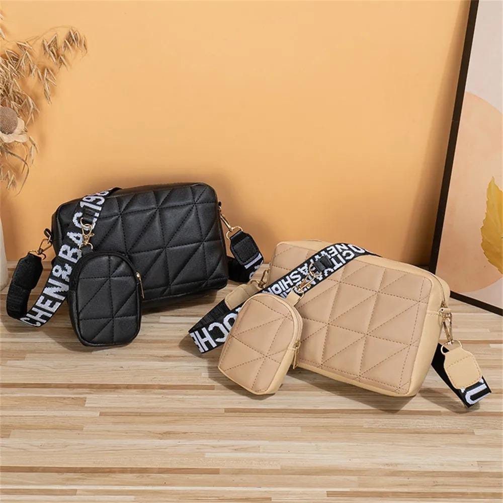 ( 2 Piece ) Girls Cross-body Bag | Best Quality Shoulder Bag For Girls / Women | Pu Leather Cross-body Bag
