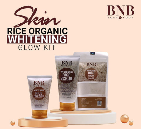 BNB Whitening Rice Extract Bright & Glow Kit