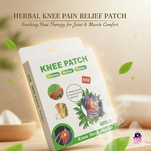 Herbal Knee Pain Relief Patch – Heat Therapy for Joint & Muscle Comfort, Natural Ingredients Pack Of 10 Pcs