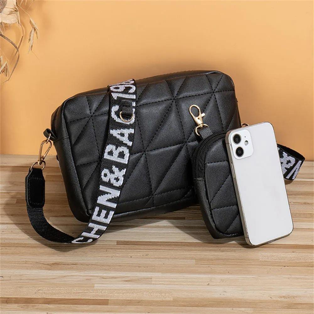 ( 2 Piece ) Girls Cross-body Bag | Best Quality Shoulder Bag For Girls / Women | Pu Leather Cross-body Bag