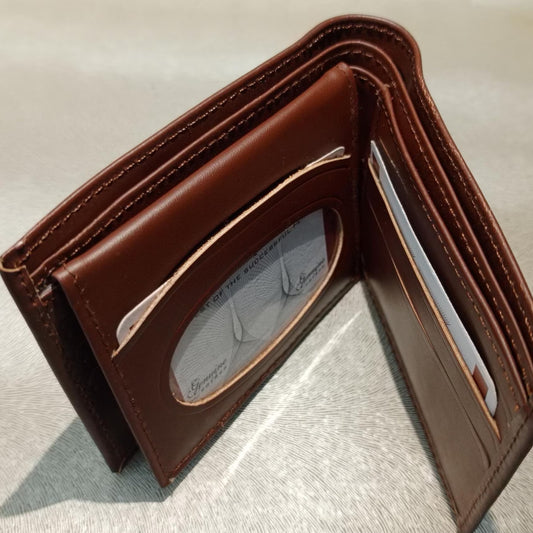 Men’s Genuine Leather Wallet | Stylish Bifold Purse With Clasp – Compact & Secure