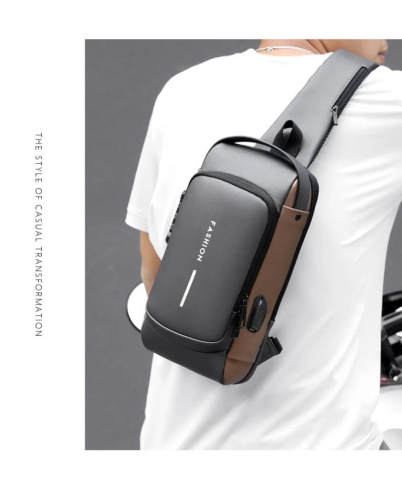 Chest Bag Multi function Cross-body Sport Running Travel Sling Pack Anti-theft For Men