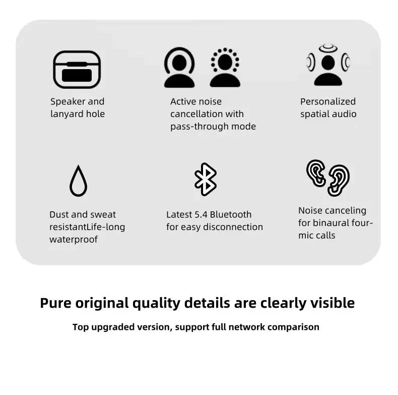 A9 Pro Airpods Pro | Screen Airpods A9 Pro LCD Earbuds- for android & IOS