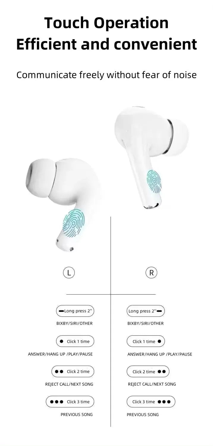 A9 Pro Airpods Pro | Screen Airpods A9 Pro LCD Earbuds- for android & IOS