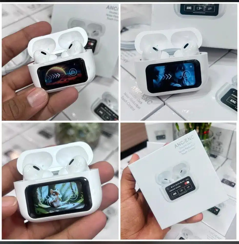 A9 Pro Airpods Pro | Screen Airpods A9 Pro LCD Earbuds- for android & IOS